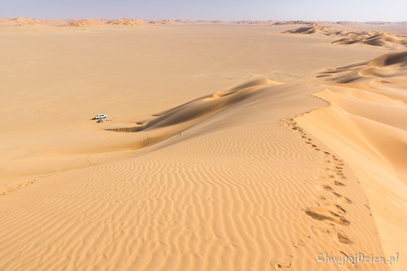 Oman pod namiotem - nocleg na pustyni Rub' Al Khali